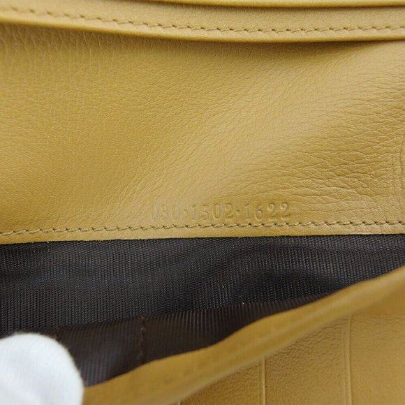 Authentic GUCCI length wallet G mark beige leather - Picture 9 of 9